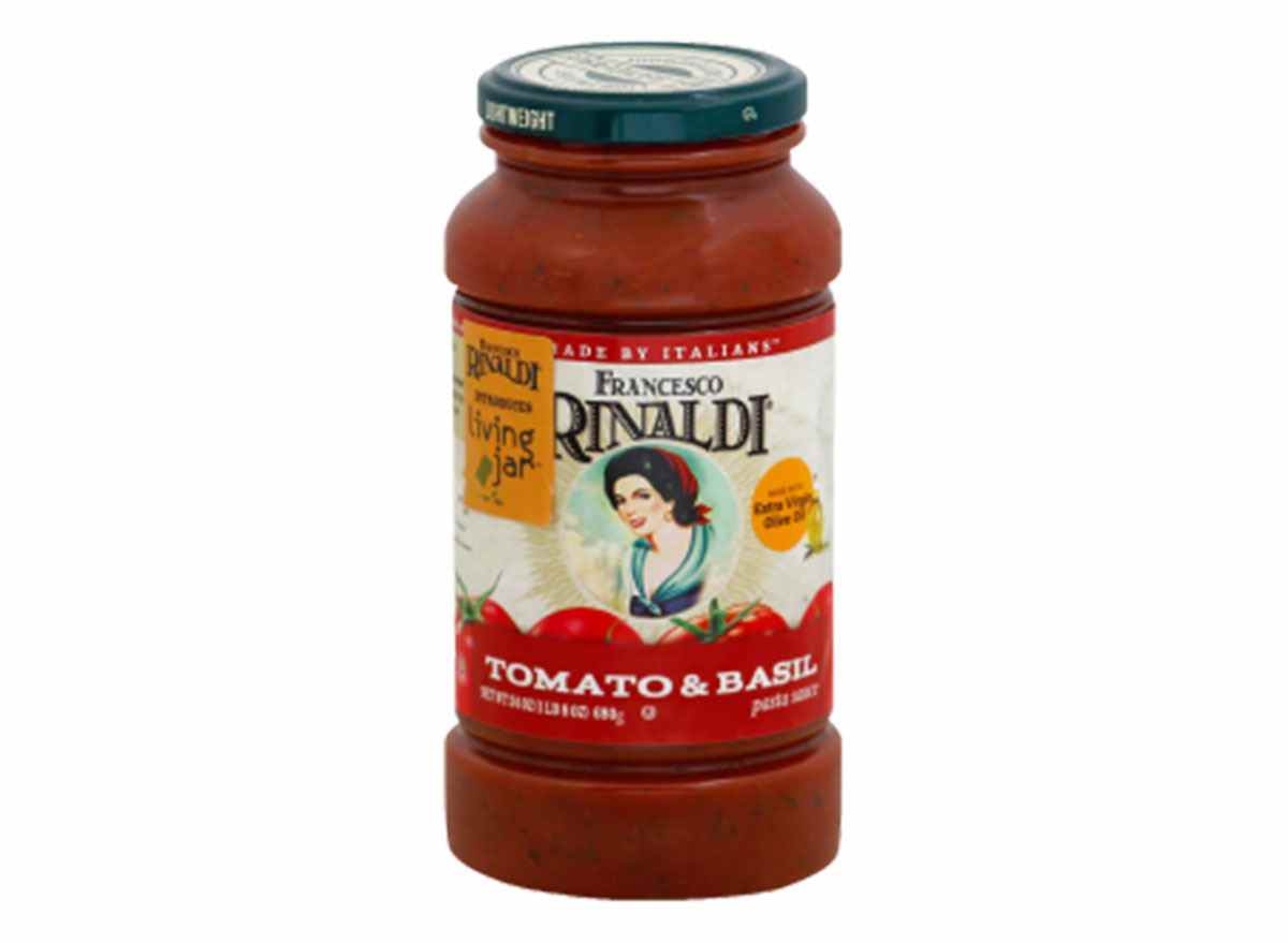 francesco rinaldi tomato basil tomato sauce jar