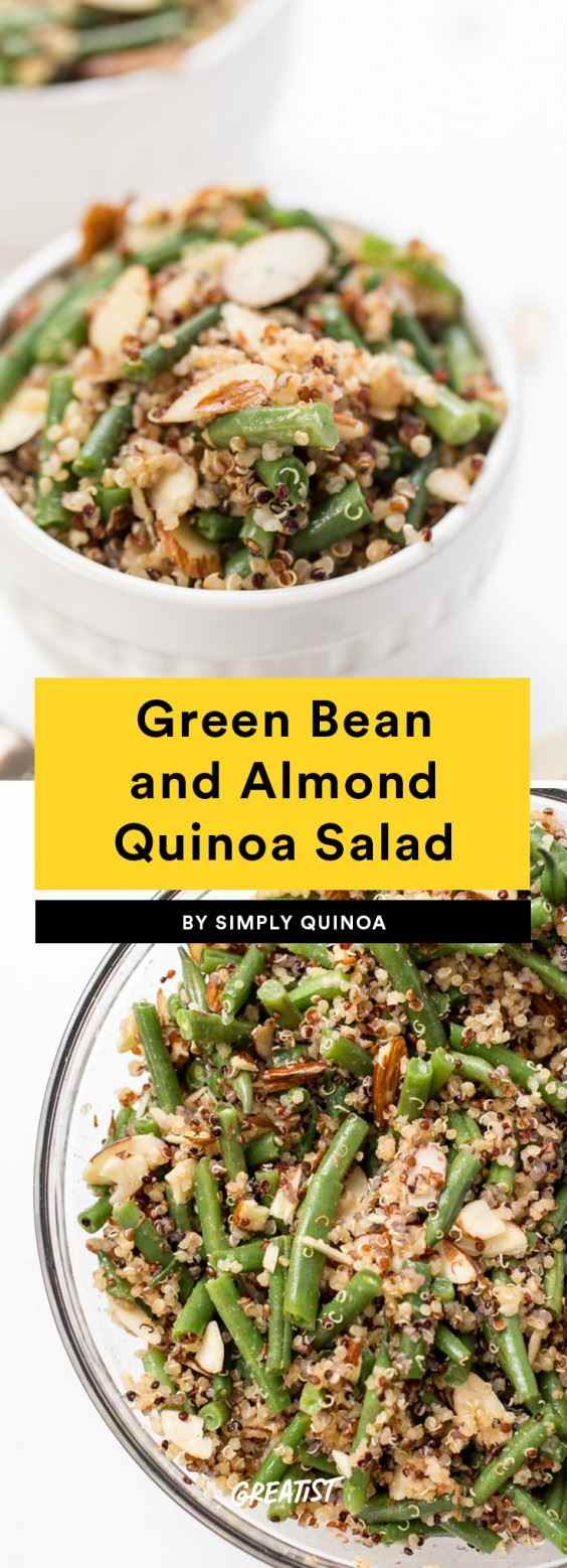 Quinoa-Salat mit grünen Bohnen und Mandeln