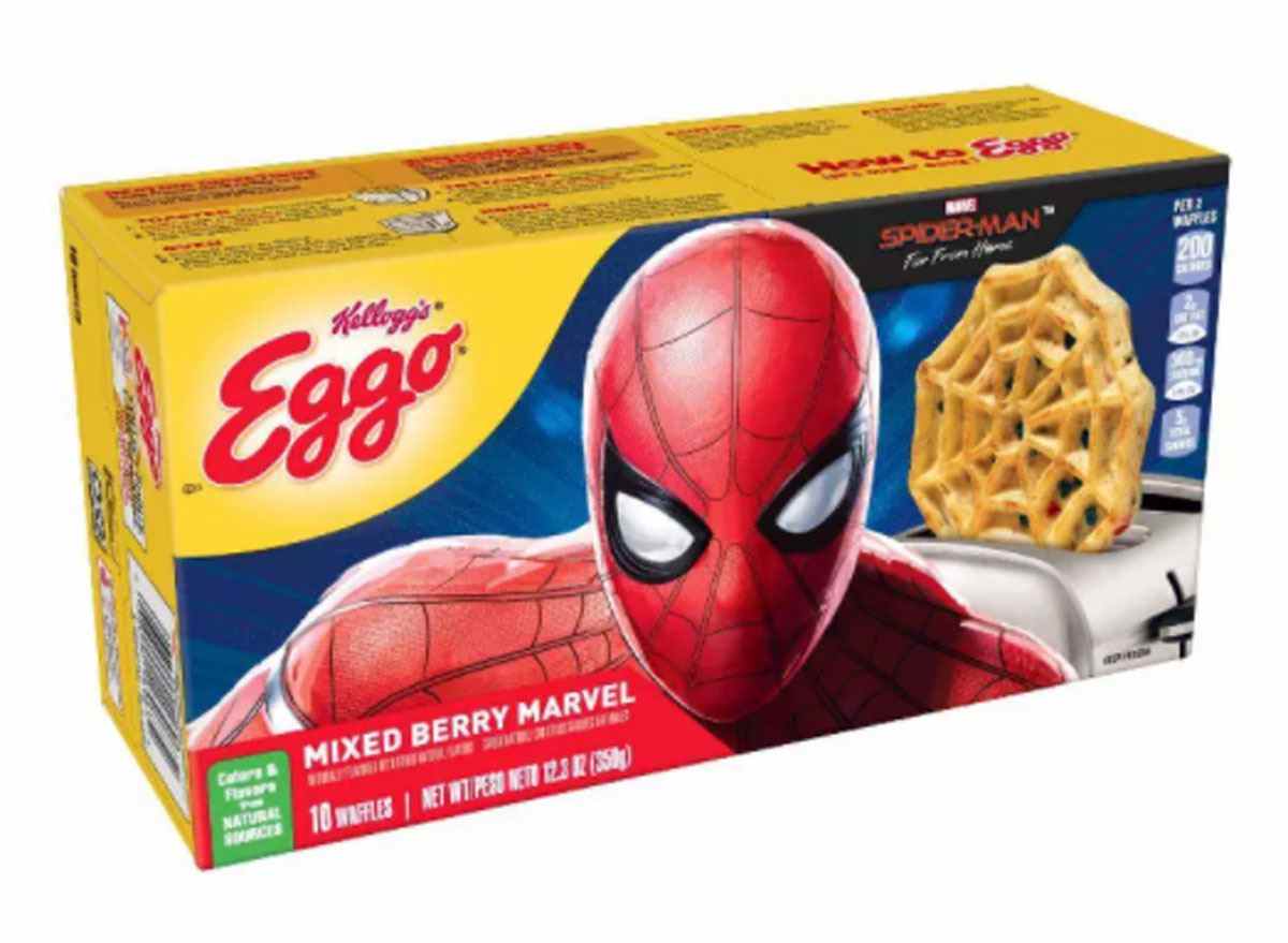 Kelloggs Eggo Spiderman Mixed Berry Marvel Box