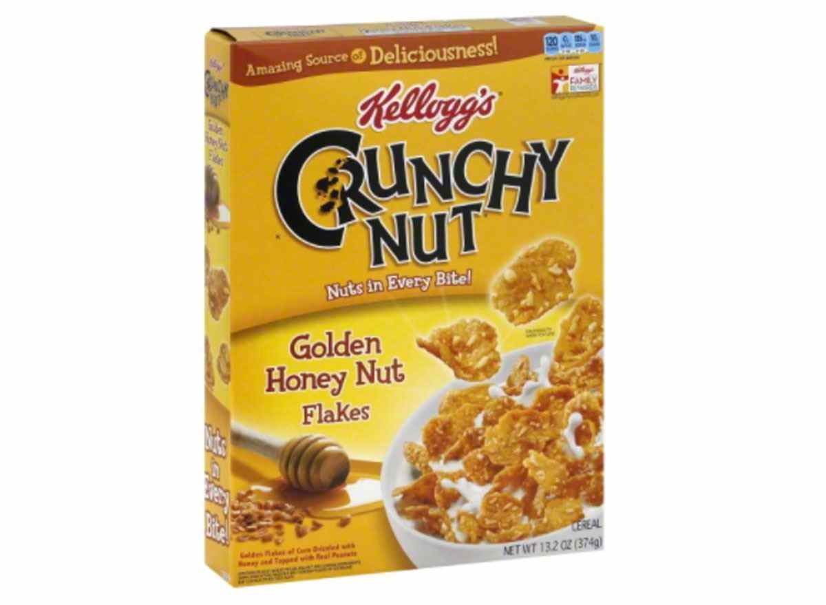 Kelloggs Crunchy Nuss Golden Honey Nussflocken Müslischachtel