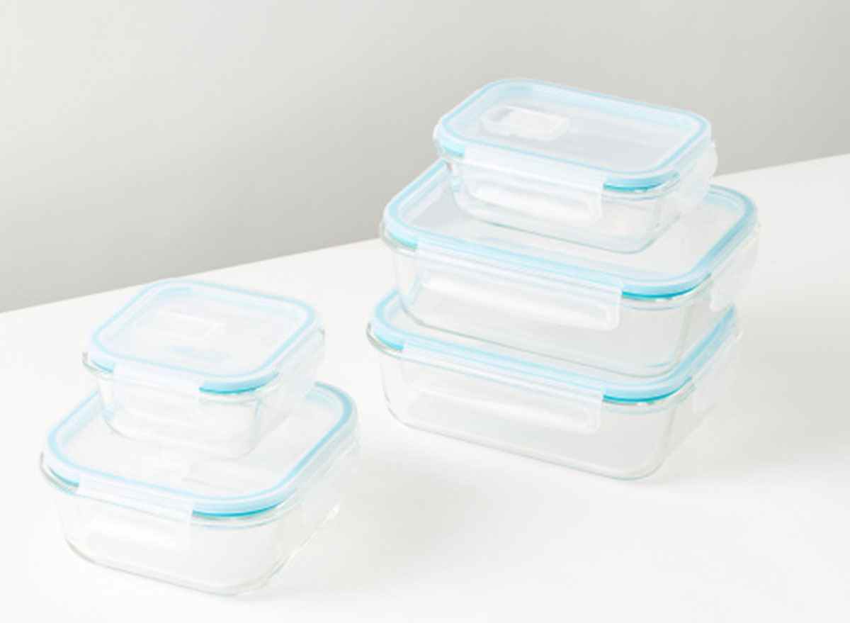art cook glass food storage container set