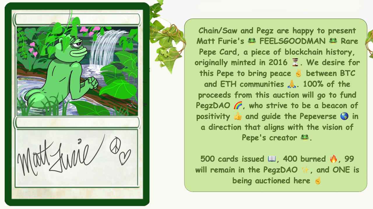 Matt Furie ergänzt NFT-Kartensammlung 2016 – „Seltenes Pepe-Verzeichnis ist vollständig“, sagt NFT Wallet Creator