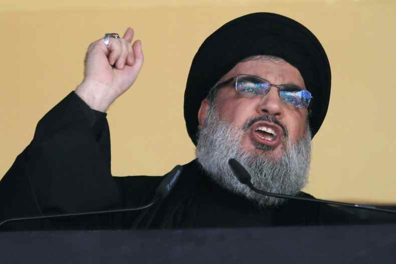Hisbollah-Führer spricht Menschenmenge an