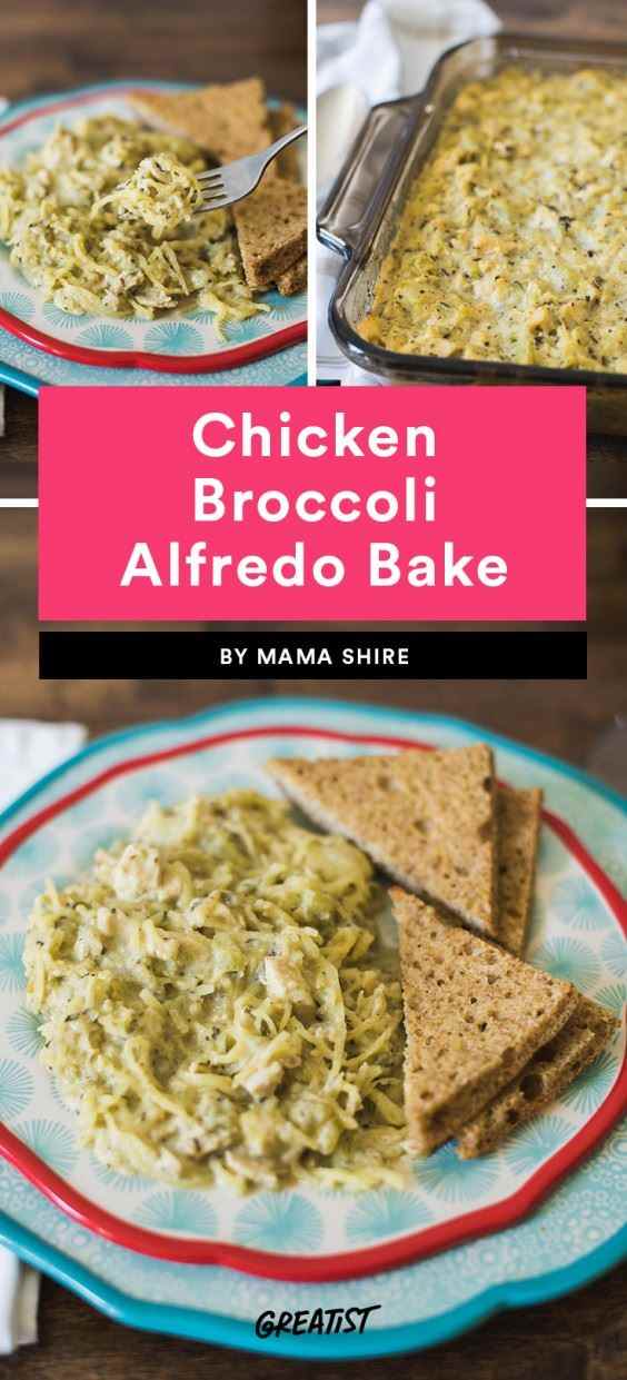 Hühnchen Brokkoli Alfredo Bake