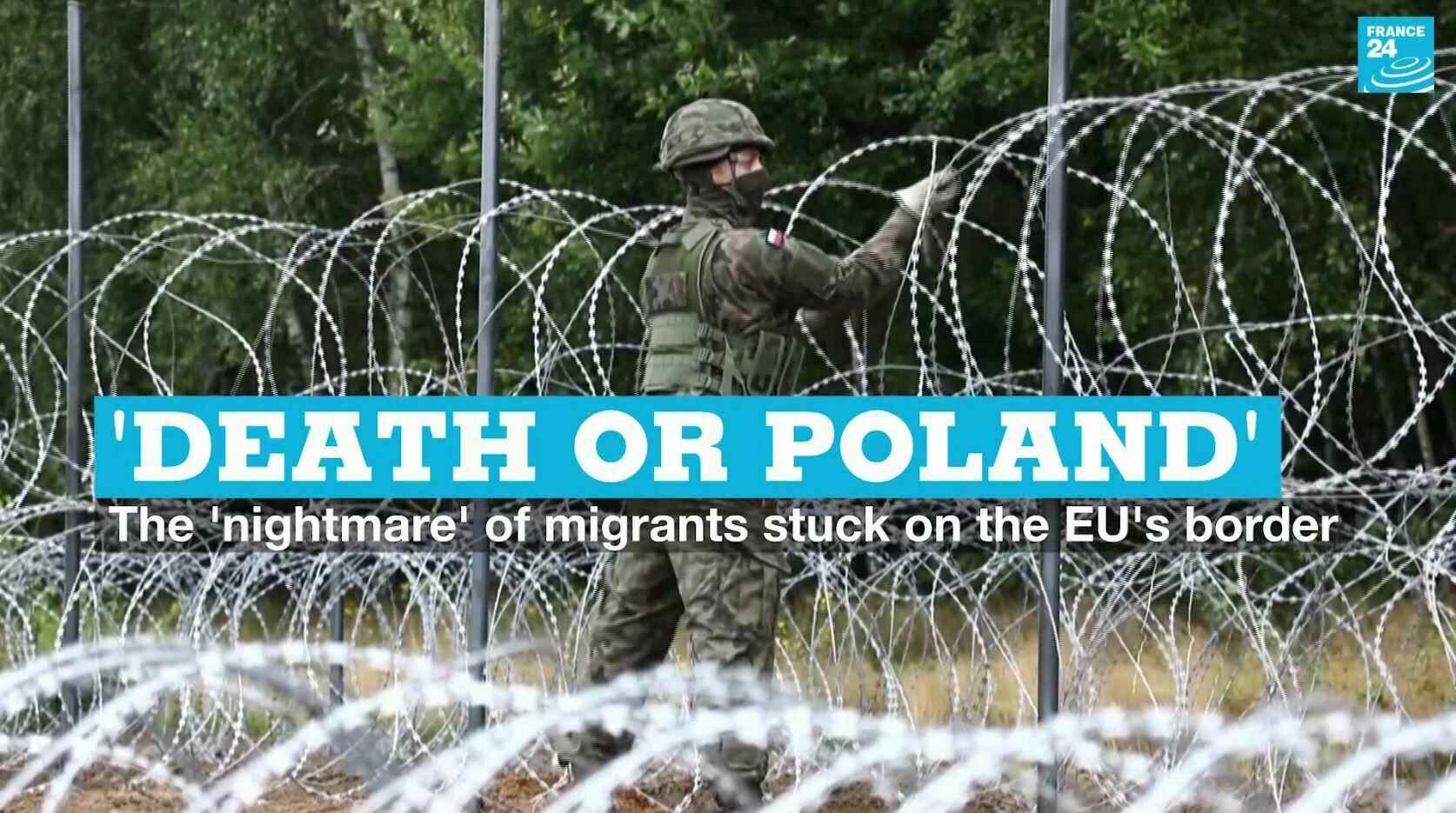 Polen hat entlang eines Teils seiner Grenze zu Weißrussland Stacheldrahtzäune errichtet, um die Einreise von Migranten in das Land zu verhindern.