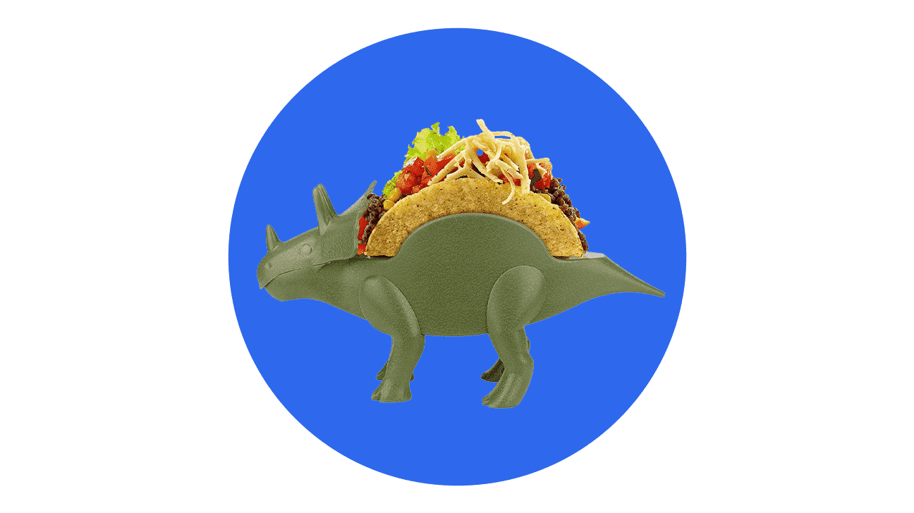 dinosaur taco holders