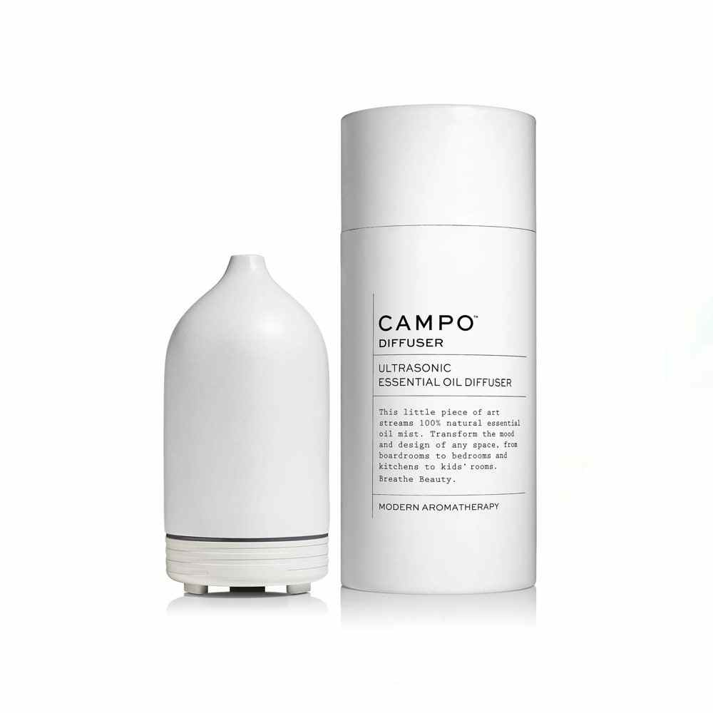 Campo Keramik-Ultraschalldiffusor in Weiß auf weißem Hintergrund