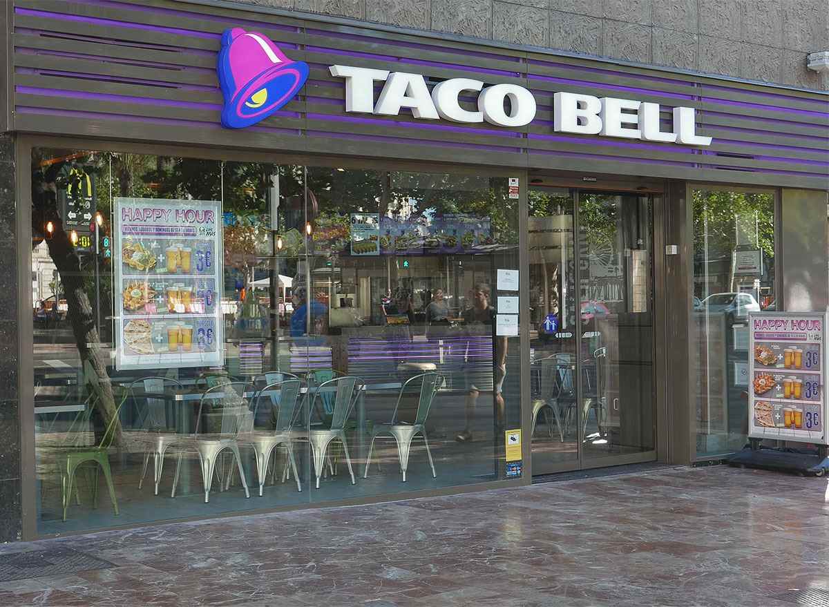 Taco Bell Schaufenster