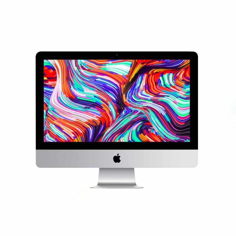 Apple iMac mit buntem Bildschirmschoner