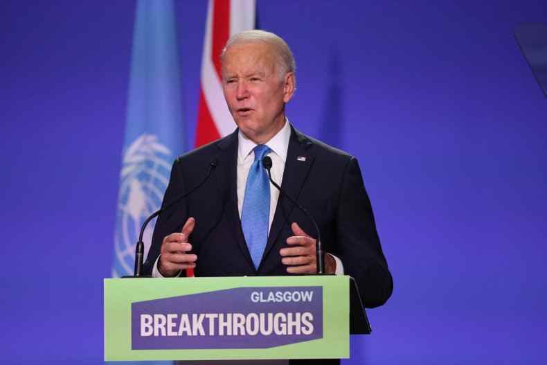 Präsident Joe Biden auf der COP26 
