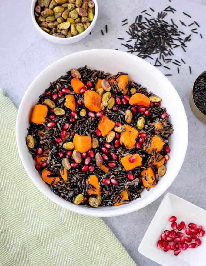 wild rice and butternut squash