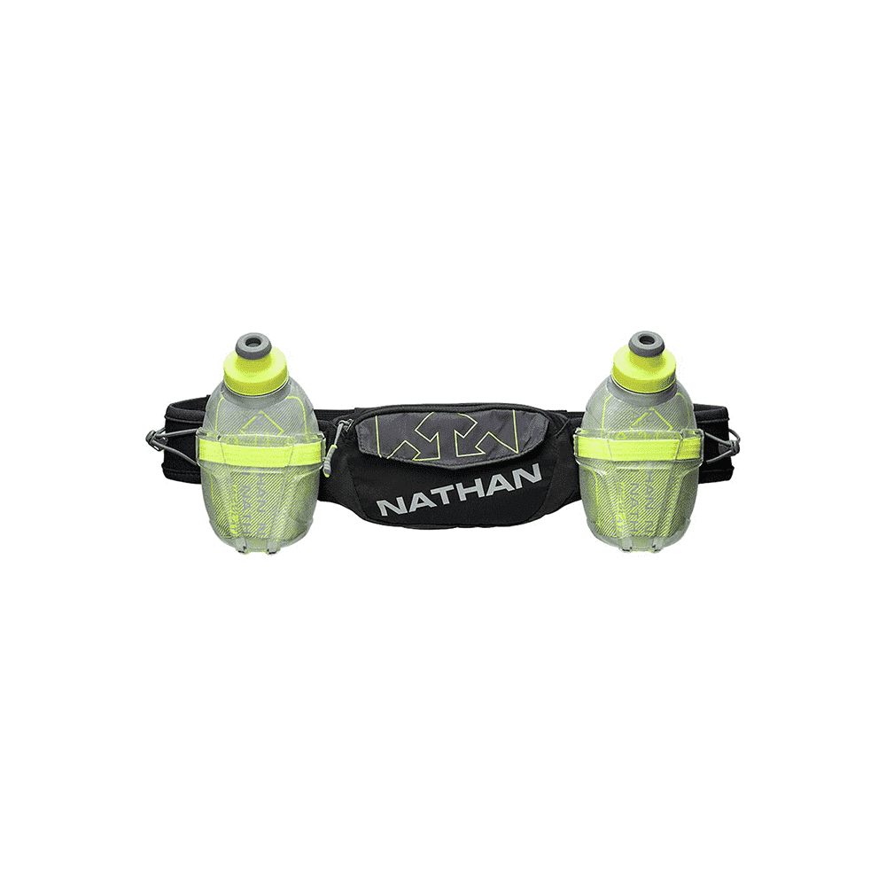 Black and green hydration belt