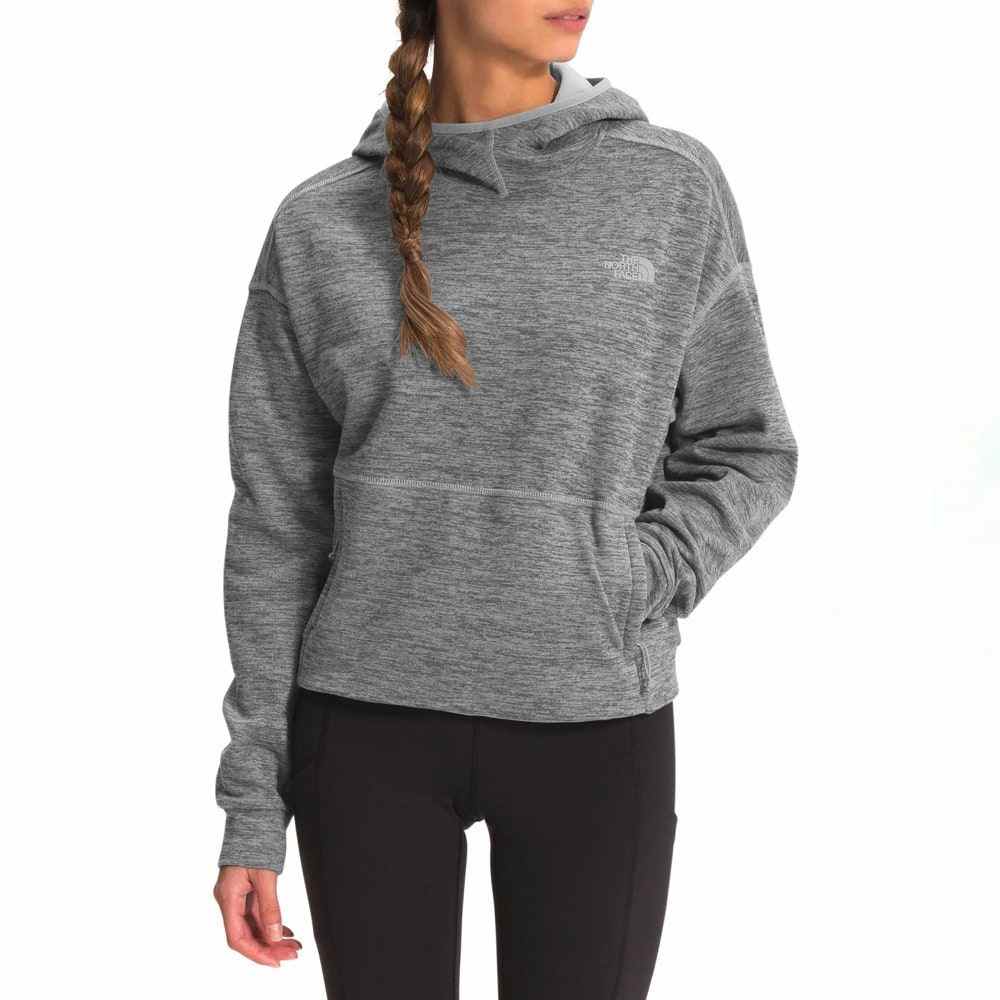 Model trägt The North Face Canyonlands Pullover in Grau