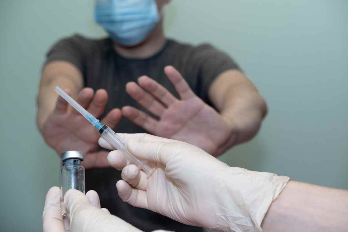 Patient verweigert die Impfung.