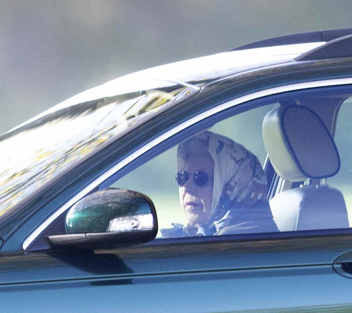 The Queen was spotted driving in Windsor today