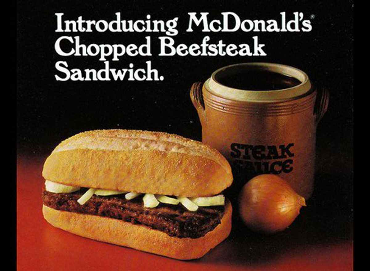 mcdonalds chopped beefsteak sandwich