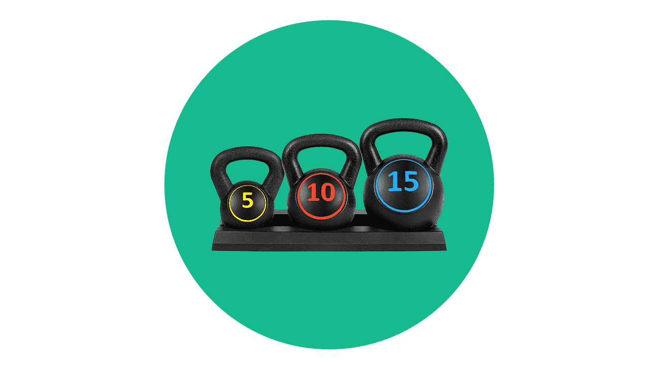 Best Choice Products 3-Piece Kettlebell Set