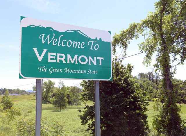 Vermont Willkommensschild