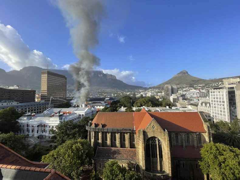 Feuer in Kapstadt 