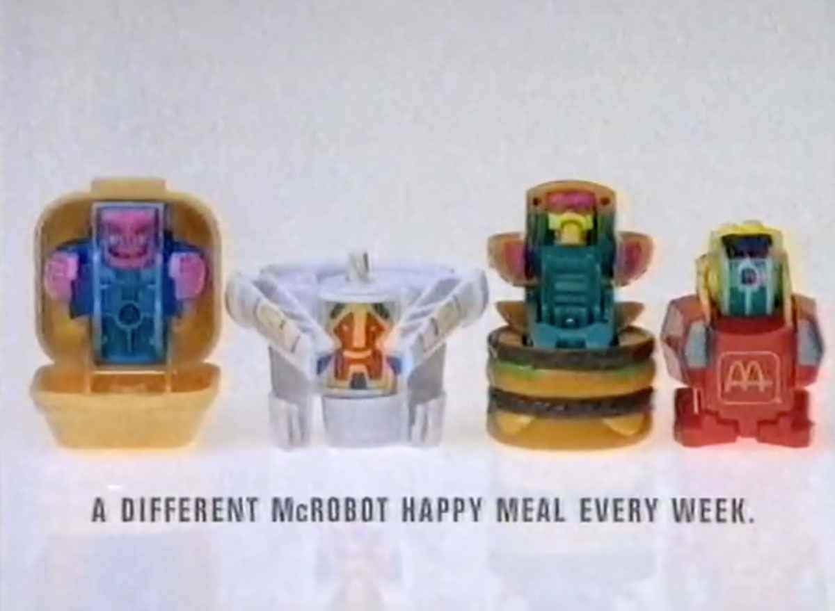Mcdonalds changeables mcrobots happy meal toy 1980s