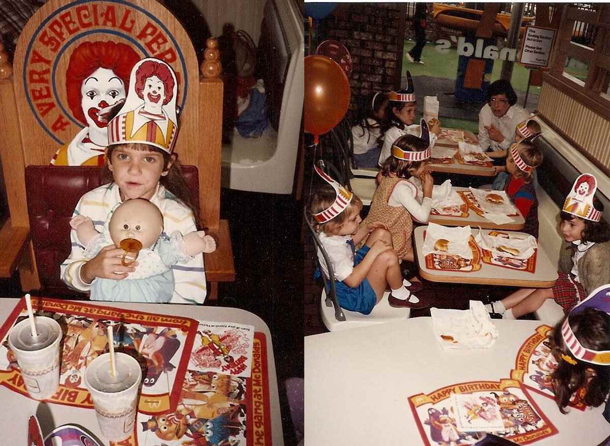 birthday party at mcdonalds playplace 1980s