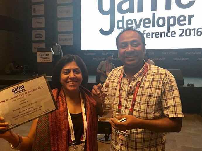Leena Kejriwal and Satyajit Chakraborty win Indie Game of the Year 2016