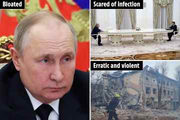 Westliche Spione sagen, der blutrünstige Putin „leidet an Rage durch die Krebsbehandlung“.