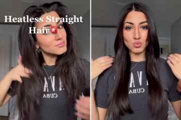 Du hast deine Haare falsch geglättet – die Frau teilt die hitzefreie Methode