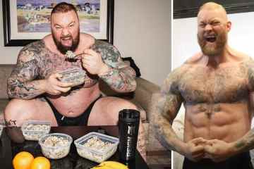 Björnssons Ernährungsplan mit fünf Mahlzeiten pro Tag, während er 55 kg für den Kampf gegen Eddie Hall abnimmt