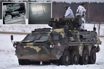 Moment, in dem der russische „Z“-Panzer in dramatischem Filmmaterial im Call of Duty-Stil gesprengt wird