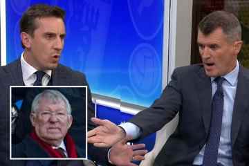 Keane schnauzt Neville wegen seiner Verteidigung der Man-Utd-Legende Fergie an