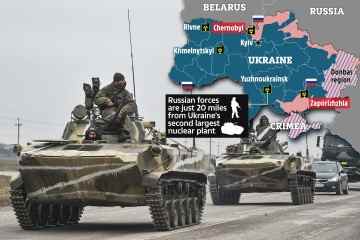 Russische Truppen nur 20 Meilen von EINEM ANDEREN Nuklearkraftwerk inmitten von „Katastrophen“-Befürchtungen entfernt