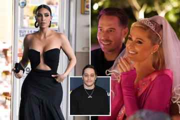 Kim Kardashian besucht die Hochzeit von Freund Paris Hilton OHNE Pete Davidson