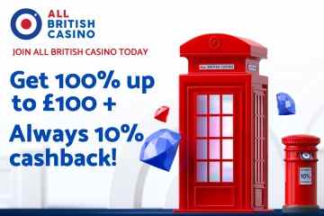 All British Casino: Erhalten Sie bis zu £100 Willkommensbonus und immer 10% Cashback!