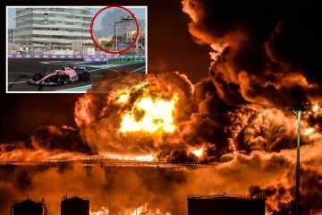 Schockierender Moment: Die Explosion eines Terroranschlags erschüttert den GP von Saudi-Arabien in der Nähe der Rennstrecke