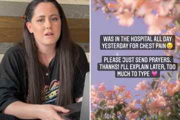 Teen Mom Jenelle eilte wegen „Brustschmerzen“ ins Krankenhaus 
