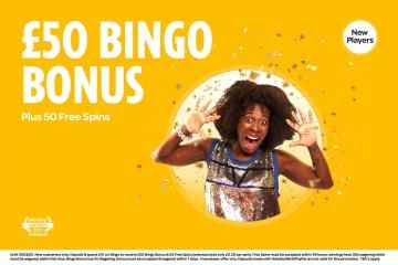 Erhalten Sie einen Bingo-Bonus von £50 plus 50 Freispiele, wenn Sie sich noch heute bei Sun Bingo anmelden