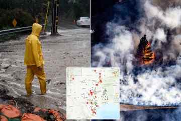 Warnung vor „gefährlichen Feuerwetterbedingungen“ in Plains & SNOW in Kalifornien