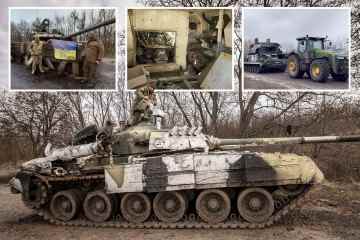 Heldenhafte ukrainische Mechaniker überfallen Russen mit ihren EIGENEN Panzern und Raketen
