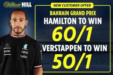F1-Wettquoten: Holen Sie sich Hamilton bei 60/1 oder Verstappen bei 50/1, um den GP von Bahrain zu gewinnen