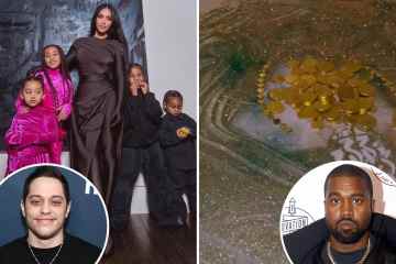 Kim Kardashian feiert den St. Patrick's Day mit Kindern inmitten eines fiesen Sorgerechtsstreits