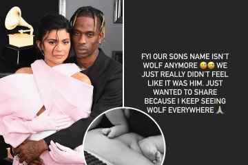 Kylie Jenner verrät, dass sie den Namen von Sohn Wolf GEÄNDERT hat, da es sich nicht wie er anfühlte.