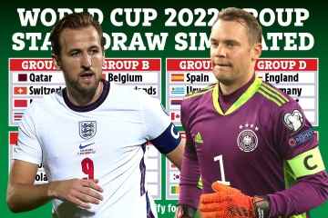 Die Auslosung der WM-Gruppenphase wurde simuliert, als England gegen den Rivalen Deutschland antrat