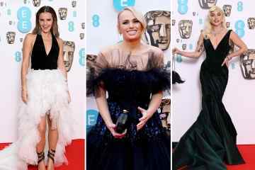 Lady Gaga und der schlanke Rebel Wilson bringen Hollywood-Glamour auf den roten Teppich von Baftas