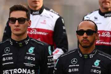 Hamilton ist in dieser F1-Saison mit Russell bei Mercedes „auf Augenhöhe“.