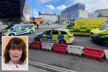 Lorraine Kelly in BOMB THREAT als Box, die an ihre ITV-Evakuierung gerichtet ist