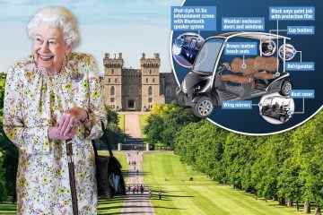 Queen, 95, beginnt damit, einen 62.000 Pfund teuren Golfbuggy zu benutzen, um sich fortzubewegen