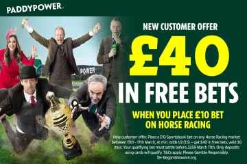 Paddy Power - free bets: Get £40 bonus when you stake £10 at Cheltenham today