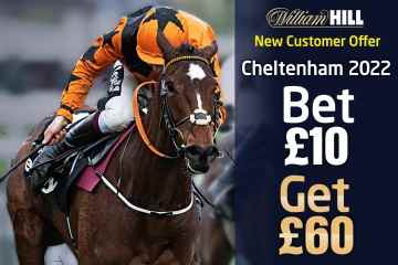 Cheltenham Festival - free bets: Claim £60 welcome bonus with William Hill