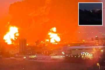 Dramatischer Moment „Ukraine greift Hubschrauber an und sprengt Öldepot“ INNERHALB Russlands